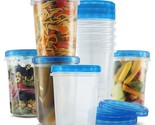 Freezer Containers For Food With Twist Top Lids [] Reusable Plastic Soup... - $49.99