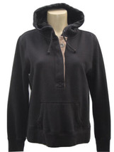 Aeropostale Jr Women&#39;s size Large Hoodie Sweat Shirt Hooded Top Black Po... - $22.49