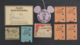 Disney Vintage Tickets Ephemera Pioneer Hall River County Guided Tour Lo... - $34.11