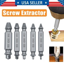 5 Pcs Damaged Screw Extractor Speed Out Drill Bits Tool Set Broken Bolt ... - £14.41 GBP