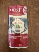 Old Spice TWIN PACK Fiji Palm Tree Aluminum Free-2 Deodorants 2.6oz Ea Exp 5/25 - £8.32 GBP