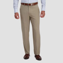 Men’s Haggar Premium No-Iron Khaki Stretch ClassicFit Expand Waist Pants... - $26.68