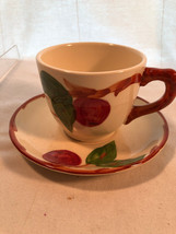 Franciscan Red Apple Tea Cup &amp; Saucer Lot W - £7.85 GBP