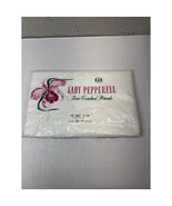 Lady Pepperell Fine Combed Percale Flat White Sheet USA Made 81 x 108 Do... - $27.45