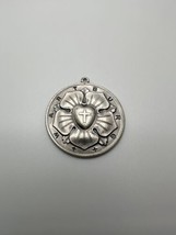 Vintage WARTBURG Religious Cross Medal Pendant 4.2cm - £37.76 GBP