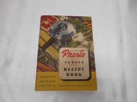 Old Vtg 1945 National Presto &quot;50&quot; Cooker Recipe Book Cookbook Advertising Manual - £15.81 GBP