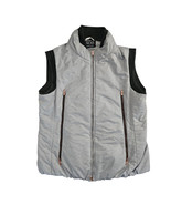 F.WORDS Couture Equestrian Wear Gray Full Zip Puffer Vest For Women&#39;s Sz... - $65.55