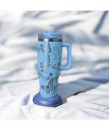 Butterflies Wrap 40oz Stainless Steel Tumbler Laser Engraved Tumbler wit... - $23.51