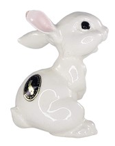 Hagen Renaker DW Baby Rabbit Mouth Open White Figurine - £30.39 GBP