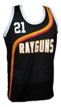 Tim Duncan #21 Roswell Rayguns Basketball Jersey Sewn Black Any Size image 4