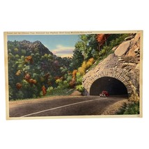 Great Smokey Mountains National Park Vintage Giant Linen Postcard Newfound Gap - £15.88 GBP