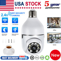 360 1080P Ip E27 Light Bulb Camera Wifi Wireless Smart Home Security Ir ... - £19.41 GBP