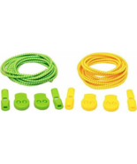 Elastic No Tie Shoelaces for Adults and Children (2-Pack) Green and Yellow - $7.99