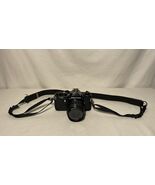 PENTAX ME SLR 35mm Film Camera Black w/Lens SMC PENTAX-M  1:2 50 mm - $115.82