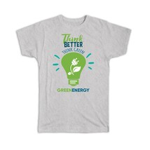Eco Life Green Energy Think : Gift T-Shirt Nature Friendly Ecological Bulb Tree - £14.17 GBP