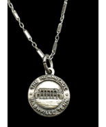 Vtg Sterling Silver Hermitage Nashville Tennessee Pendant Necklace 18&quot; C... - $546.10 MXN