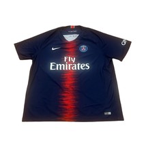 Nike 2018-2019 Paris Saint-Germain Blue Home Kit Soccer Jersey Men&#39;s 2XL - £32.47 GBP