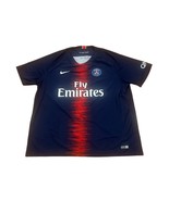 Nike 2018-2019 Paris Saint-Germain Blue Home Kit Soccer Jersey Men&#39;s 2XL - £31.44 GBP