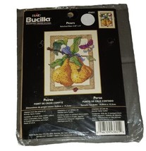 Bucilla - Counted Cross Stitch Kit - PEARS #43601 - 2004 Vintage - NEW S... - £10.37 GBP