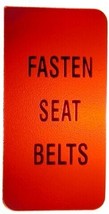 1972-1976 Corvette Lens Fasten Seat Belts Warning - $13.81