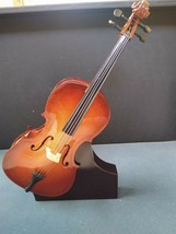 Miniature 22.9 cm replica cello with loop, protective cover, &amp; display stand ... - £19.39 GBP