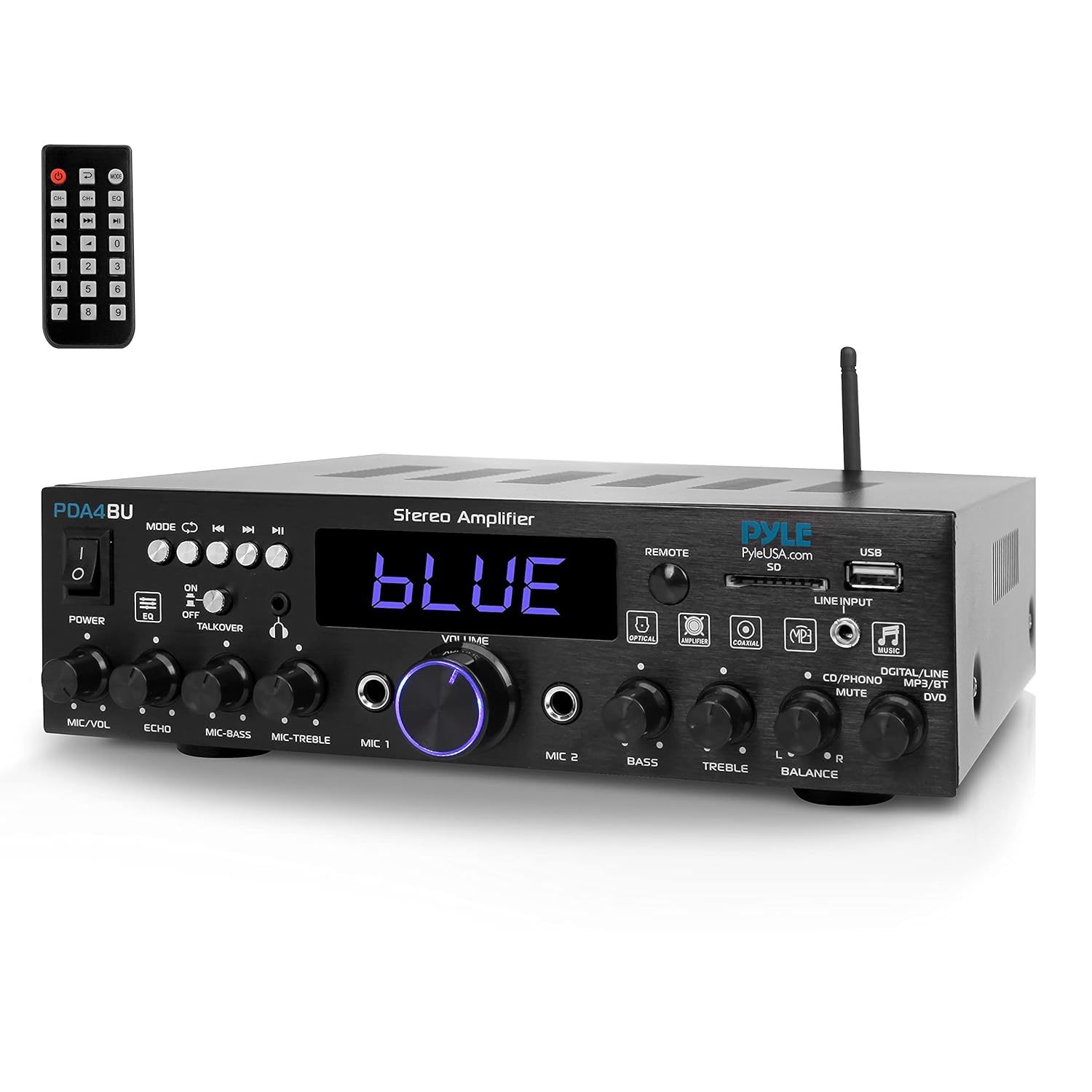 Wireless Bluetooth Home Stereo Amplifier - Multi-Channel 200W Power Amplifier Ho
