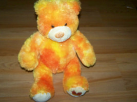 Fall Autumn Leaf Orange Sparkle Build A Bear Workshop BAB Plush Teddy Toy EUC - £19.18 GBP