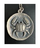LARGE RETIRED JAMES AVERY 925 STERLING SILVER ZODIAC CANCER CRAB PENDANT... - €570,21 EUR