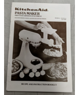 KitchenAid Pasta Maker and Food Grinder Attachment Recipe and Instructio... - £7.87 GBP