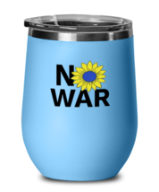 Inspirational Wine Glass No War LtBlue-WG  - £22.34 GBP