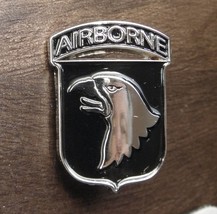 US ARMY 101ST AIRBORNE DIVISION BLACK SILVER COLORED LAPEL PIN BADGE 1.1... - £4.59 GBP