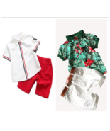 2pcs Kids Baby Boys Outfits Short Sleeve tops+shorts Set Clothes Summer ... - $21.93 CAD