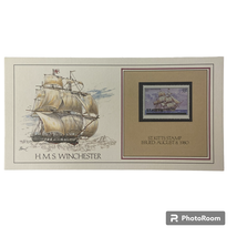 1931 HMS Winchester St Kitts Stamp Basil Smith Print Issued 1980 Ship Boat - £11.64 GBP