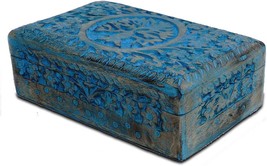 Bhavatu |Wooden Jewelry Box | Jewelry Box | Tarot Box | Celestial Home Decor | - £29.81 GBP