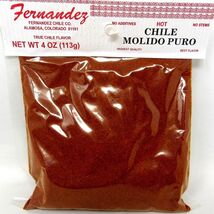Red Chile Hot Powder Spice 4 oz Molido Puro Expires 2/27 Fernandez Color... - $18.80