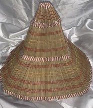 Vintage 50s-60s  Folding Straw  Hat No Box But Never Worn Granny Core - £14.13 GBP