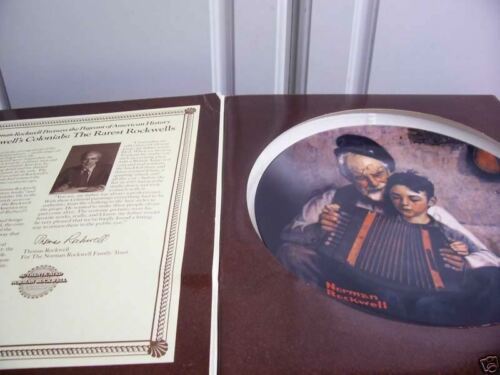 Mint In Box  Edwin M Knowles Norman Rockwell Collectible Plate - $8.90