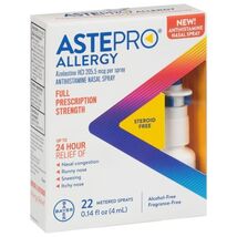12/26 Astepro, Allergy Antihistamine Nasal Spray, Full Strength, 0.14 Fl Oz - $19.79