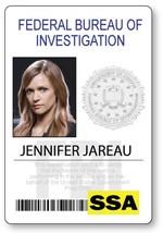 Criminal Minds Jennifer Jareau Halloween Costume Or Cosplay Name Badge Tag Magne - £12.84 GBP