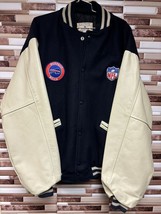 Vintage Maverick Letterman Jacket w/ BUFFALO BILLS Patches Stitched On Size XXL - $98.99