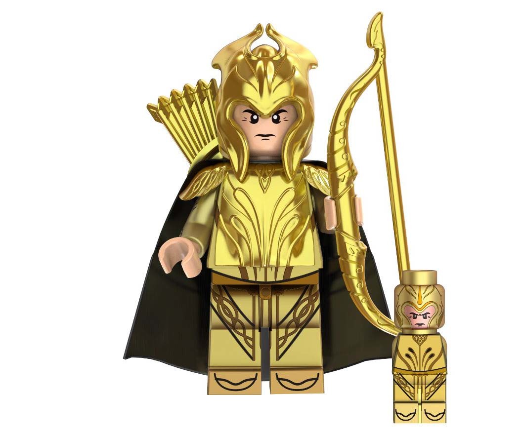 Minifigure Custom Toy Elven Warrior Archer LOTR Lord of the Rings ...
