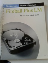 Quantum Product Manual Fireball Plus LM 10.2/ 15.0 / 20.5 / 30.0 GM AT - $45.00