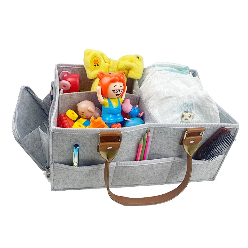 Play Mom Nappy Bags Portable FolAle Felt Diaper Storage Bag Clothes Handbag Baby - £37.80 GBP