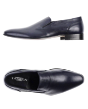 Thompson Men&#39;s Italy Blue Stretch Dress Leather Shoes Size US 13 EU 46 - £110.00 GBP