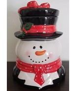 Vintage 1979 ~ Ceramic ~ Snowman Cookie Jar ~ Holiday Cookie Jar ~ 10.5&quot;... - $102.13 CAD