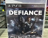 Defiance (Sony PlayStation 3, 2013) PS3 CIB Complete Tested *water damage* - $6.55