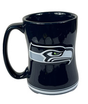 Nfl Football Boelter Brands 3D Seattle Seahawks 14 Oz Coffee Mug Navy Blue Nfl - £11.18 GBP