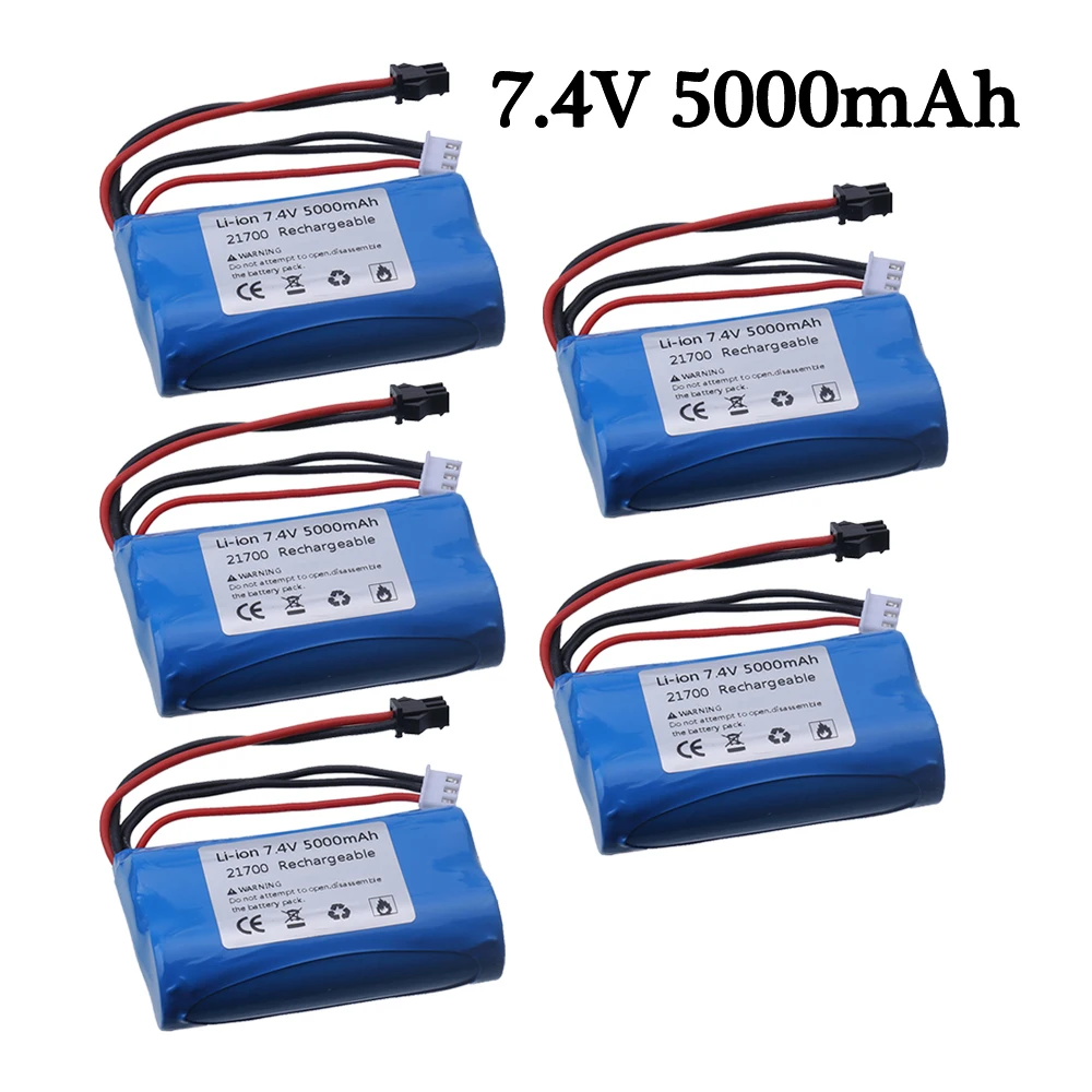 (SM Plug) 7.4V 3000mah battery upgrade 5000mAh Li-ion Batery For RC Heli... - £9.63 GBP+