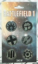 Vintage Battlefield 1 Frontline Metal Silver Six Pin Set - Gaming Accessory 2016 - £7.81 GBP
