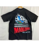 Vintage Unlimited Marlboro Promotional XL Men&#39;s Black T-Shirt Unisex NWO... - £67.22 GBP